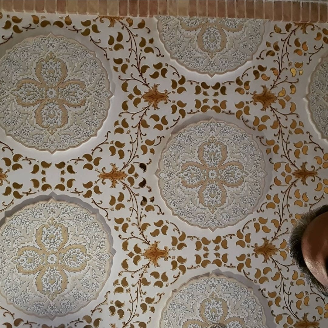 گچبری کشته بری در حرفه طراحی مسجد