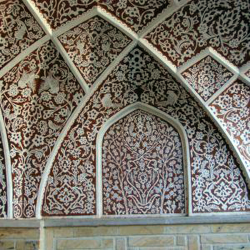 گچ‌بری مدل معماری ایرانی استاد مطیفی